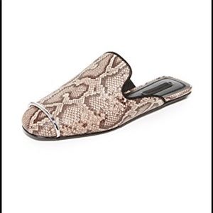 Alexander Wang Snake-Print Mule